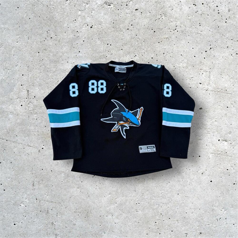 San Jose Sharks #88 Brent Burns Reebok NHL Jersey Youth